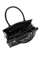 Kadın Siyah Uzun Askılı Örgü Klasik Kol Çantası | Derimod Kadın Siyah Uzun Askılı Örgü Klasik Kol Çantası | Derimod