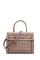 Kadın Vizon Uzun Askılı Örgü Klasik Kol Çantası | Derimod Kadın Vizon Uzun Askılı Örgü Klasik Kol Çantası | Derimod