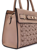 Kadın Vizon Uzun Askılı Örgü Klasik Kol Çantası | Derimod Kadın Vizon Uzun Askılı Örgü Klasik Kol Çantası | Derimod