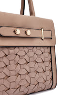 Kadın Vizon Uzun Askılı Örgü Klasik Kol Çantası | Derimod Kadın Vizon Uzun Askılı Örgü Klasik Kol Çantası | Derimod