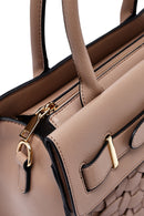 Kadın Vizon Uzun Askılı Örgü Klasik Kol Çantası | Derimod Kadın Vizon Uzun Askılı Örgü Klasik Kol Çantası | Derimod