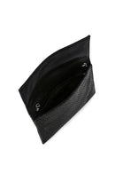 Women's Black Long Chain Strap Stone Evening Clutch Bag | Derimod Women's Black Long Chain Strap Stone Evening Clutch Bag | Derimod