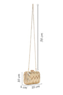 Kadın Altın Zincir Uzun Askılı Örgülü Mini Abiye Portföy Çanta | Derimod Kadın Altın Zincir Uzun Askılı Örgülü Mini Abiye Portföy Çanta | Derimod