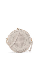 Kadın Beyaz Uzun Askılı Örgülü Mini Çapraz Çanta | Derimod Kadın Beyaz Uzun Askılı Örgülü Mini Çapraz Çanta | Derimod