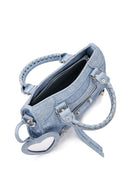 Kadın Mavi Uzun Askılı Jean Kumaş Çapraz Çanta | Derimod Kadın Mavi Uzun Askılı Jean Kumaş Çapraz Çanta | Derimod