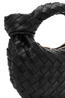 Kadın Siyah Örgü Mini Kol Çantası | Derimod Kadın Siyah Örgü Mini Kol Çantası | Derimod