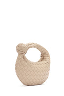 Women's Beige Knitted Mini Handbag | Derimod Women's Beige Knitted Mini Handbag | Derimod