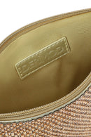 Women's Gold Stone Long Chain Strap Evening Clutch Bag | Derimod Women's Gold Stone Long Chain Strap Evening Clutch Bag | Derimod