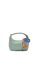 Women's Green Accessory Knitted Mini Handbag | Derimod Women's Green Accessory Knitted Mini Handbag | Derimod