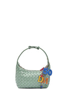 Kadın Yeşil Aksesuarlı Örgü Mini Kol Çantası | Derimod Kadın Yeşil Aksesuarlı Örgü Mini Kol Çantası | Derimod