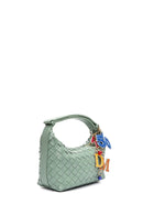 Kadın Yeşil Aksesuarlı Örgü Mini Kol Çantası | Derimod Kadın Yeşil Aksesuarlı Örgü Mini Kol Çantası | Derimod