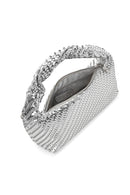 Kadın Gümüş Uzun Askılı Örgülü Mini Kol Çantası | Derimod Kadın Gümüş Uzun Askılı Örgülü Mini Kol Çantası | Derimod