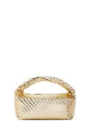 Kadın Altın Uzun Askılı Örgülü Mini Kol Çantası | Derimod Kadın Altın Uzun Askılı Örgülü Mini Kol Çantası | Derimod