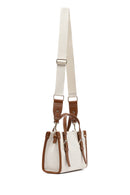 Kadın Bej Uzun Askılı Kumaş Çapraz Çanta | Derimod Kadın Bej Uzun Askılı Kumaş Çapraz Çanta | Derimod