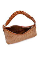 Women's Brown Accessory Straw Shoulder Bag | Derimod Women's Brown Accessory Straw Shoulder Bag | Derimod