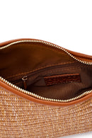 Women's Brown Accessory Straw Shoulder Bag | Derimod Women's Brown Accessory Straw Shoulder Bag | Derimod