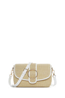 Kadın Bej Hasır Çapraz Çanta | Derimod Kadın Bej Hasır Çapraz Çanta | Derimod