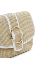 Kadın Bej Hasır Çapraz Çanta | Derimod Kadın Bej Hasır Çapraz Çanta | Derimod