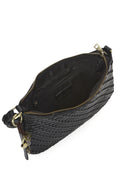 Women's Black Knitted Patterned Shoulder Bag | Derimod Women's Black Knitted Patterned Shoulder Bag | Derimod