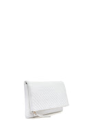 Kadın Beyaz Uzun Zincir Askılı Örgülü Portföy Çanta | Derimod Kadın Beyaz Uzun Zincir Askılı Örgülü Portföy Çanta | Derimod