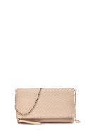 Kadın Bej Uzun Zincir Askılı Örgülü Portföy Çanta | Derimod Kadın Bej Uzun Zincir Askılı Örgülü Portföy Çanta | Derimod