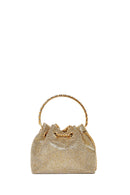 Kadın Bej Uzun Zincir Askılı Taşlı Mini Abiye Kol Çantası | Derimod Kadın Bej Uzun Zincir Askılı Taşlı Mini Abiye Kol Çantası | Derimod