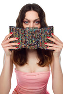 Kadın Çok Renkli Uzun Askılı Taşlı Mini Abiye Kutu Portföy Çanta | Derimod Kadın Çok Renkli Uzun Askılı Taşlı Mini Abiye Kutu Portföy Çanta | Derimod