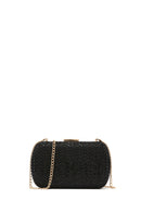 Kadın Siyah Taşlı Abiye Mini Kutu Çanta | Derimod Kadın Siyah Taşlı Abiye Mini Kutu Çanta | Derimod