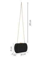 Kadın Siyah Taşlı Abiye Mini Kutu Çanta | Derimod Kadın Siyah Taşlı Abiye Mini Kutu Çanta | Derimod