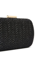 Kadın Siyah Taşlı Abiye Mini Kutu Çanta | Derimod Kadın Siyah Taşlı Abiye Mini Kutu Çanta | Derimod