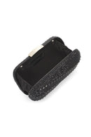 Women's Black Long Chain Strap Stone Mini Box Evening Bag | Derimod Women's Black Long Chain Strap Stone Mini Box Evening Bag | Derimod