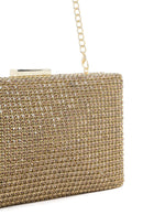 Kadın Altın Uzun Askılı Taşlı Mini Portföy Çanta | Derimod Kadın Altın Uzun Askılı Taşlı Mini Portföy Çanta | Derimod