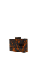 Women's Leopard Long Chain Strap Evening Mini Box Bag | Derimod Women's Leopard Long Chain Strap Evening Mini Box Bag | Derimod