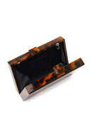 Kadın Leopar Uzun Zincir Askılı Abiye Mini Kutu Çanta | Derimod Kadın Leopar Uzun Zincir Askılı Abiye Mini Kutu Çanta | Derimod