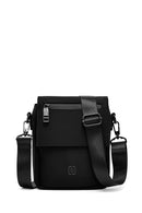 Erkek Siyah Mini Postacı Çantası | Derimod Erkek Siyah Mini Postacı Çantası | Derimod