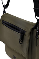 Male Khaki Mini Messenger Bag | Derimod Male Khaki Mini Messenger Bag | Derimod