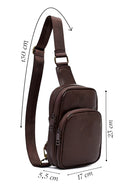 Men's Brown Mini Crossbody Bag | Derimod Men's Brown Mini Crossbody Bag | Derimod
