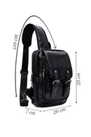 Erkek Siyah Çapraz Çanta | Derimod Erkek Siyah Çapraz Çanta | Derimod