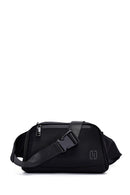 Men's Black Fabric Mini Waist Bag | Derimod Men's Black Fabric Mini Waist Bag | Derimod