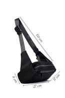 Men's Black Fabric Mini Waist Bag | Derimod Men's Black Fabric Mini Waist Bag | Derimod