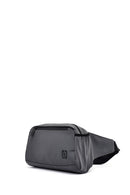 Men's Gray Fabric Mini Waist Bag | Derimod Men's Gray Fabric Mini Waist Bag | Derimod