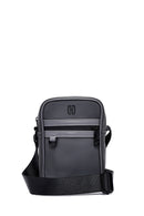 Men's Gray Mini Fabric Messenger Bag | Derimod Men's Gray Mini Fabric Messenger Bag | Derimod