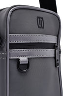 Men's Gray Mini Fabric Messenger Bag | Derimod Men's Gray Mini Fabric Messenger Bag | Derimod