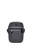 Men's Gray Mini Fabric Messenger Bag | Derimod Men's Gray Mini Fabric Messenger Bag | Derimod