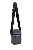 Men's Gray Mini Fabric Messenger Bag | Derimod Men's Gray Mini Fabric Messenger Bag | Derimod