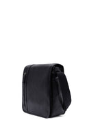 Men's Black Long Strap Leather Messenger Bag | Derimod Men's Black Long Strap Leather Messenger Bag | Derimod