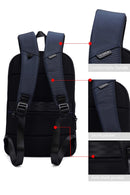 D-Pack Unisex Navy Blue Backpack | Derimod D-Pack Unisex Navy Blue Backpack | Derimod