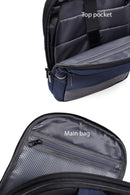 D-Pack Unisex Navy Blue Backpack | Derimod D-Pack Unisex Navy Blue Backpack | Derimod