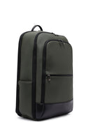 D-Pack Unisex Khaki Backpack | Derimod D-Pack Unisex Khaki Backpack | Derimod