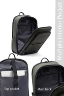 D-Pack Unisex Khaki Backpack | Derimod D-Pack Unisex Khaki Backpack | Derimod